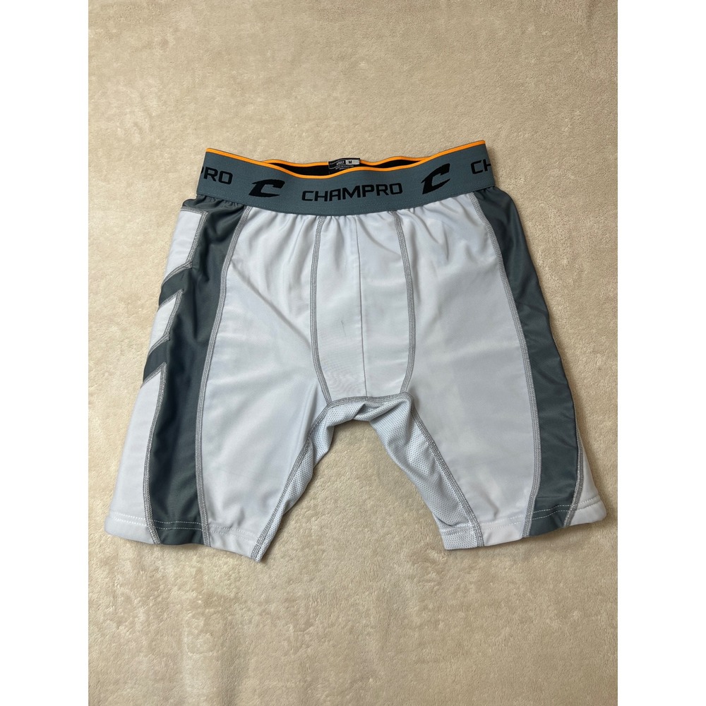 Champro Compression wind up sliding shorts Mens Medium White